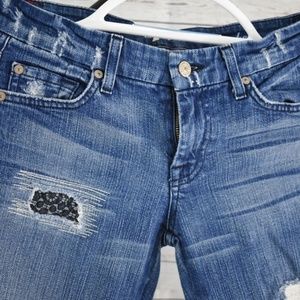 7 for all mankind A pocket size 26 Ladies Blue